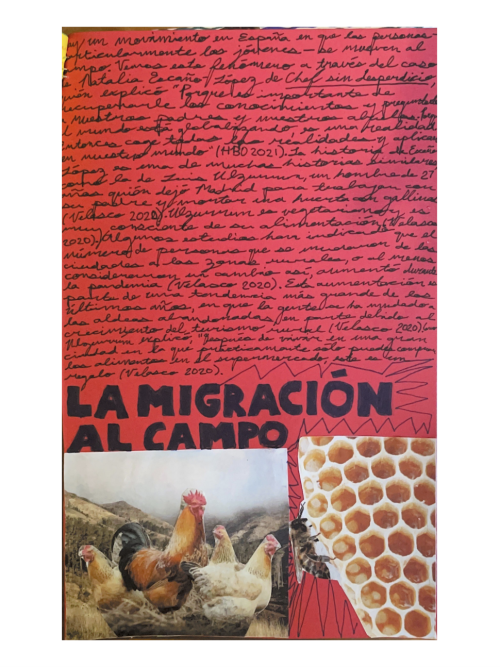 This page is about a migration back to the countryside for many in Spain